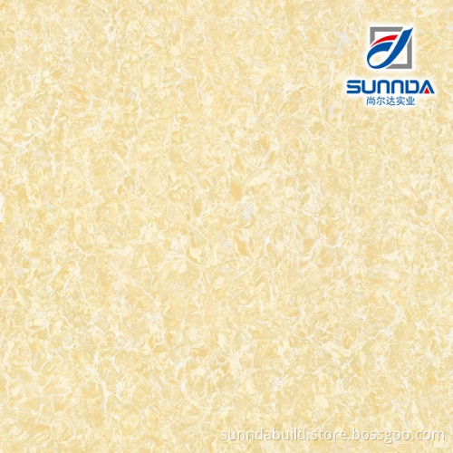 Super White Nano Mirrored Golden Yellow Kitchen Bathroom Polished porcelain double layer floor tiles